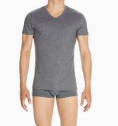 400206 Classic Tee-Shirt V Neck - 00ZU Grey